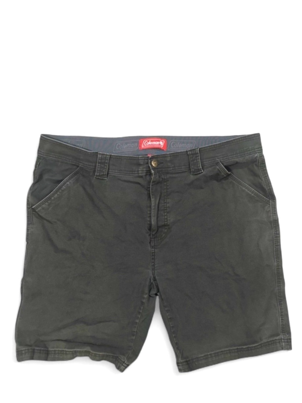 Coleman Olive Green Men’s Utility Carpenter Shorts Size Waist 38”